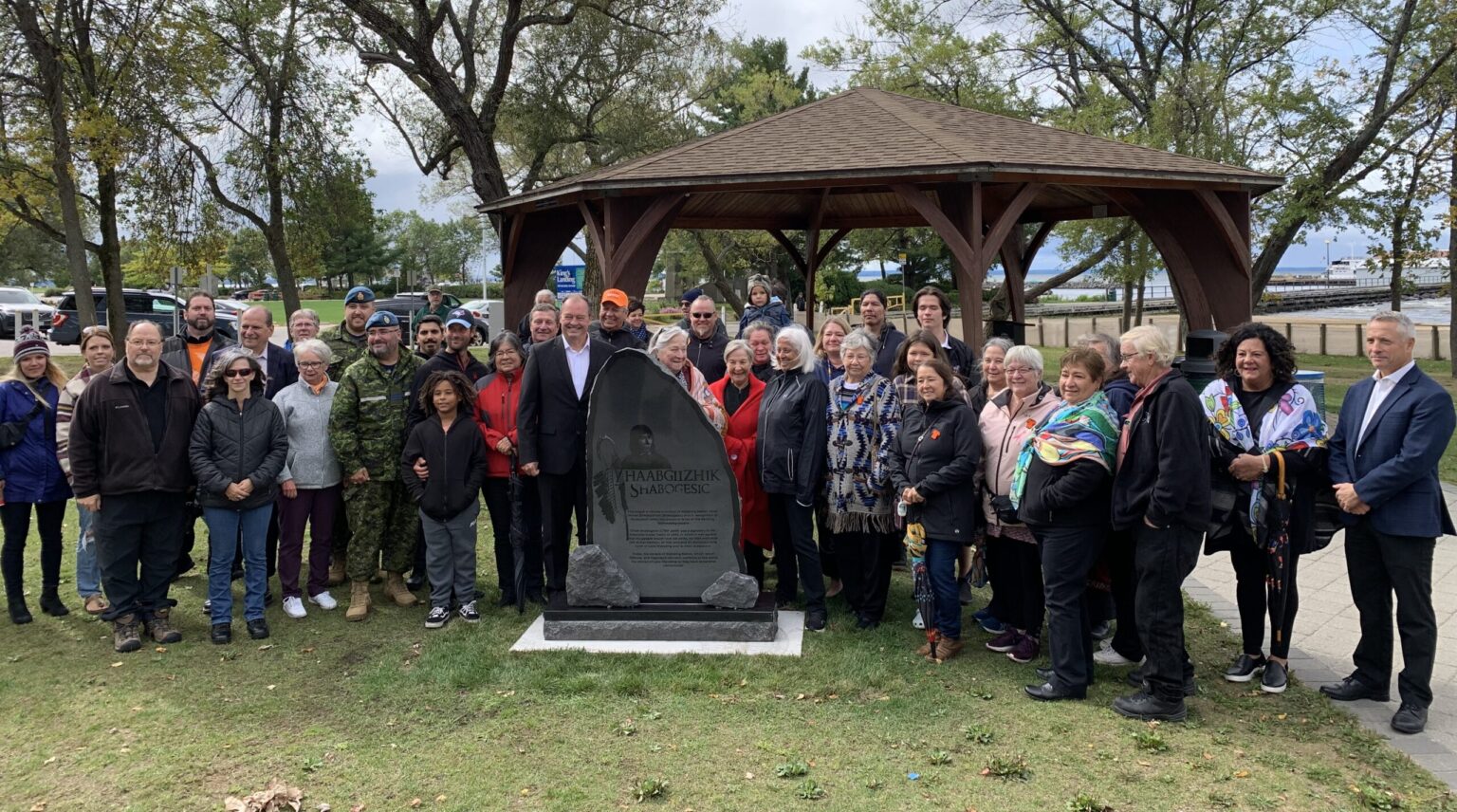 Monument Unveiled At Shabogesic Beach - My North Bay Now